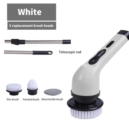 9-In-1 Electric Cleaning Brush USB Electric Spin Cleaning Scrubberadjustable Electric Cleaning Tools Kitchen Bathroom Cleaning
