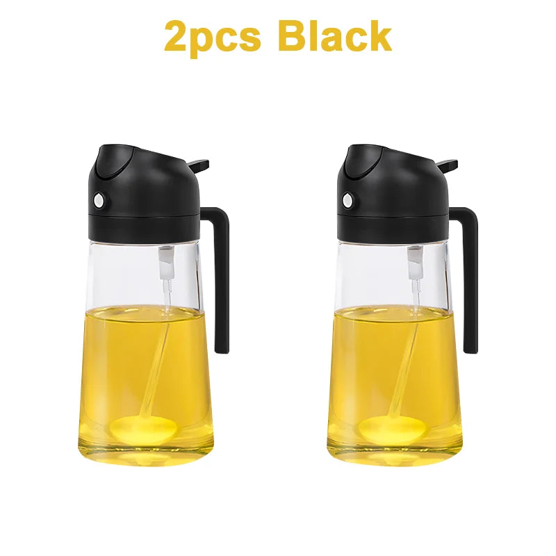 Oil Sprayer Oil Jar Kitchen Household Can Pour Oil Spray Bottle 2In1 Atomized Oil Spray Bottle Oil Spray Bottle Cooking Utensils