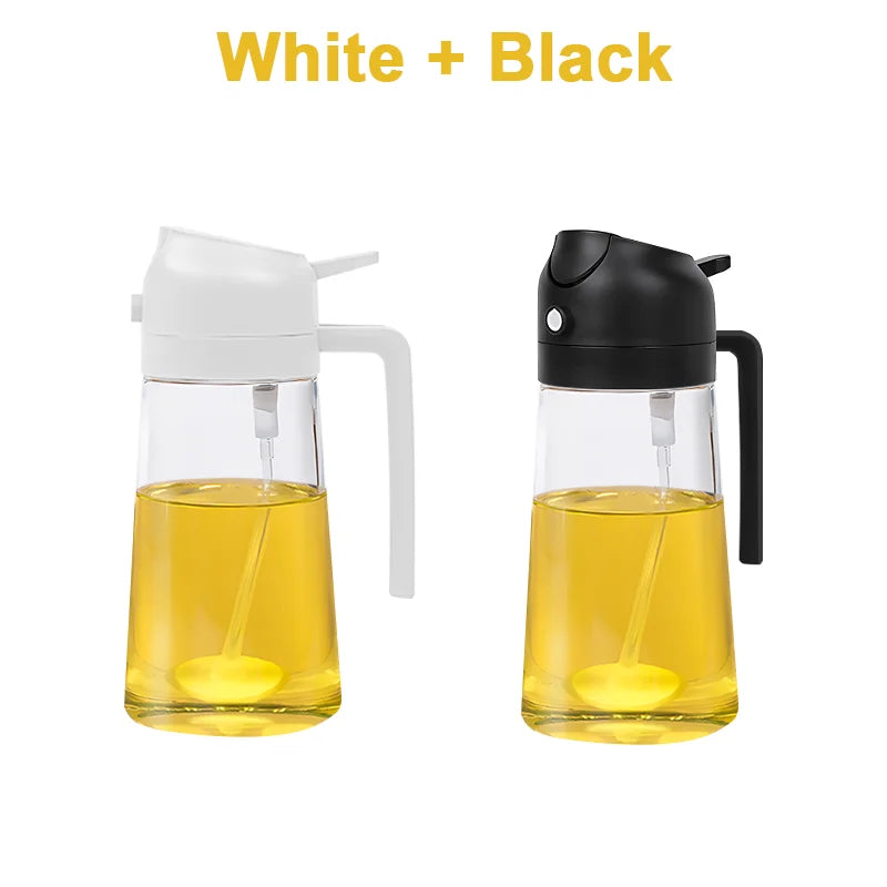 Oil Sprayer Oil Jar Kitchen Household Can Pour Oil Spray Bottle 2In1 Atomized Oil Spray Bottle Oil Spray Bottle Cooking Utensils