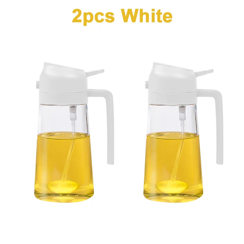 Oil Sprayer Oil Jar Kitchen Household Can Pour Oil Spray Bottle 2In1 Atomized Oil Spray Bottle Oil Spray Bottle Cooking Utensils